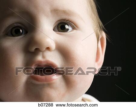 Close-up of baby View Large Photo Image Stock Photo - Close-up of baby. Fotosearch