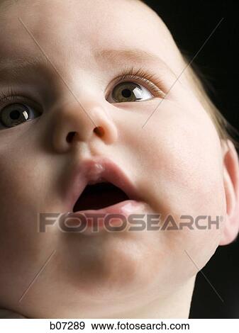 Close-up of baby View Large Photo Image Stock Photo - Close-up of baby. Fotosearch