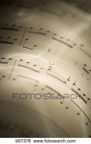 Stock Photo - Close-up of musical score. Fotosearch