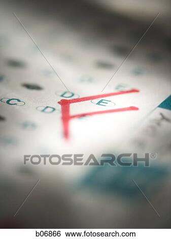 Close-up of test score View Large Photo Image Stock Photograph - Close-up of test score. Fotosearch