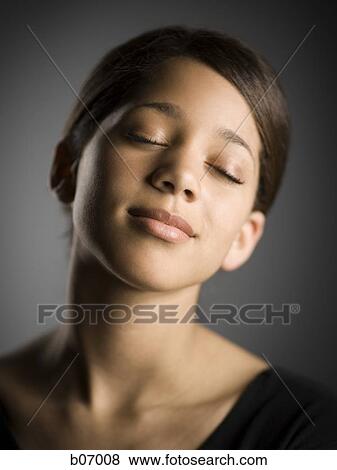 Close-up of woman View Large Photo Image Stock Photo - Close-up of woman. Fotosearch