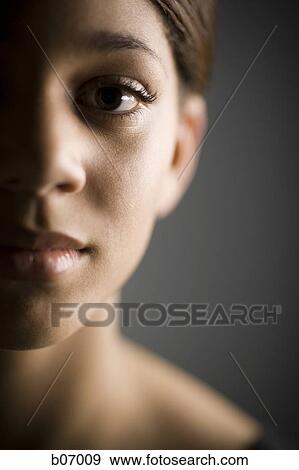 Close-up of woman View Large Photo Image Stock Photo - Close-up of woman. Fotosearch