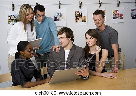 Creative agency staff meeting View Large Photo Image Stock Image - Creative agency staff meeting. Fotosearch