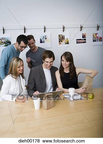 Creative agency staff meeting View Large Photo Image Stock Photo - Creative agency staff meeting. Fotosearch
