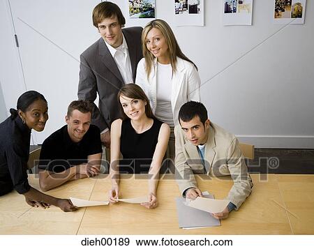 Creative agency staff meeting View Large Photo Image Stock Photo - Creative agency staff meeting. Fotosearch