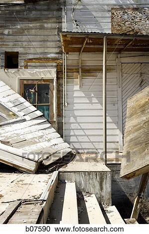 Stock Image - Dilapidated old building. Fotosearch