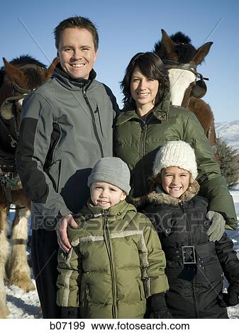 Stock Photo - Family portrait. Fotosearch