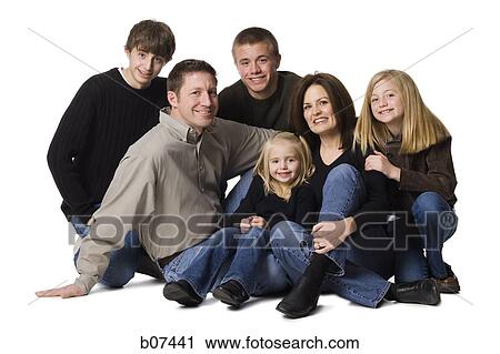Family posing for portrait View Large Photo Image Stock Image - Family posing for portrait. Fotosearch