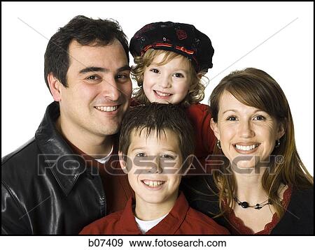Family posing for portrait View Large Photo Image Stock Photo - Family posing for portrait. Fotosearch