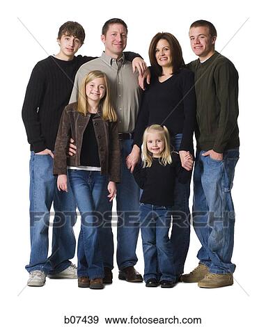 Family posing for portrait View Large Photo Image Stock Photo - Family posing for portrait. Fotosearch
