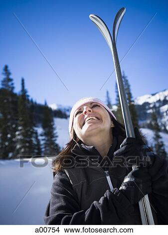 Female skier View Large Photo Image Picture - Female skier. Fotosearch