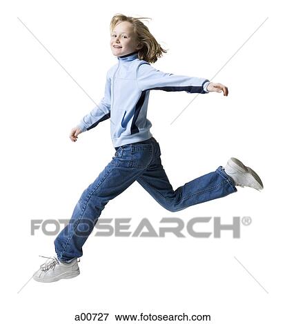 Girl jumping View Large Photo Image Stock Photo - Girl jumping. Fotosearch
