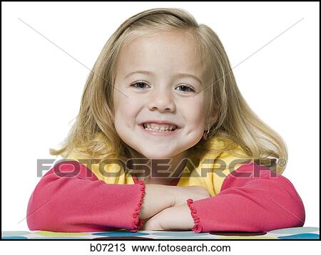 Girl smiling with arms crossed View Large Photo Image Stock Image - Girl smiling with arms crossed. Fotosearch