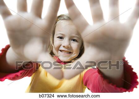 Girl with hands forward View Large Photo Image Picture - Girl with hands forward. Fotosearch