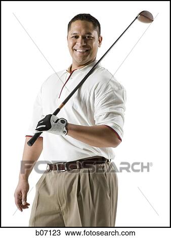 Golfer with club View Large Photo Image Stock Image - Golfer with club. Fotosearch