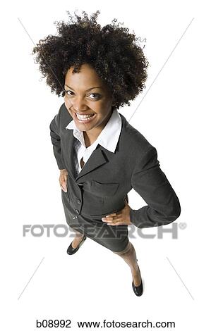 High angle view of a businesswoman with hands on hips View Large Photo Image Stock Image - High angle view of a businesswoman with hands on hips. Fotosearch