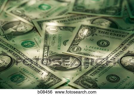 High angle view of American paper currency View Large Photo Image Stock Photograph - High angle view of American paper currency. Fotosearch