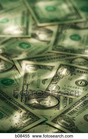 High angle view of American paper currency View Large Photo Image Stock Photography - High angle view of American paper currency. Fotosearch