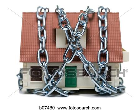 House locked up in chains View Large Photo Image Stock Image - House locked up in chains. Fotosearch