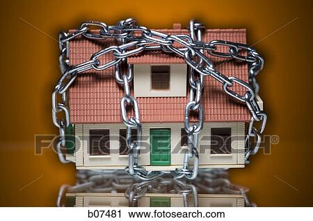 House locked up in chains View Large Photo Image Stock Image - House locked up in chains. Fotosearch