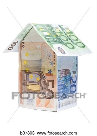 Little house made of Euro banknotes View Large Photo Image Stock Image - Little house made of Euro banknotes. Fotosearch