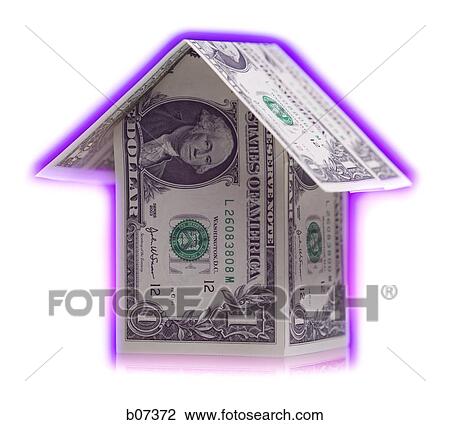 Little house made with US bank notes View Large Photo Image Stock Image - Little house made with US bank notes. Fotosearch
