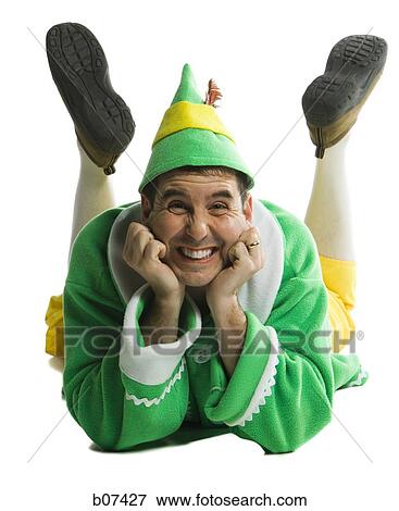 Man in an elf costume View Large Photo Image Stock Photo - Man in an elf costume. Fotosearch
