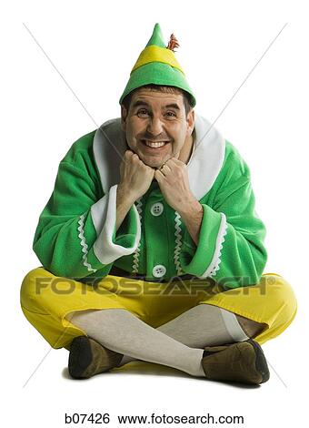 Man in an elf costume View Large Photo Image Stock Photograph - Man in an elf costume. Fotosearch