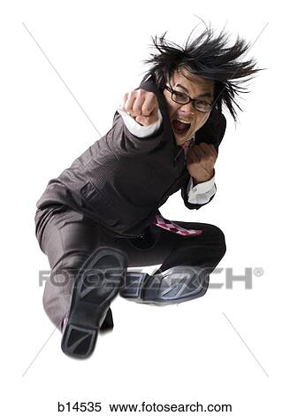 Man in business attire leaping View Large Photo Image Stock Photography - Man in business attire leaping. Fotosearch