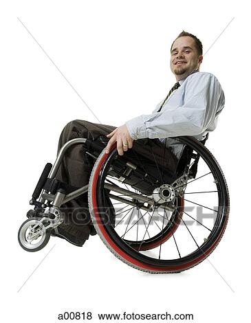 Man In Wheelchair Stock Photo A00818 Fotosearch