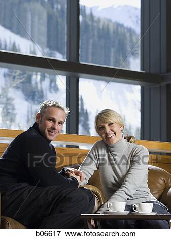Married couple enjoying quiet moment View Large Photo Image Stock Photo - Married couple enjoying quiet moment. Fotosearch