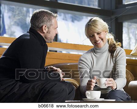 Married couple enjoying quiet moment View Large Photo Image Stock Photo - Married couple enjoying quiet moment. Fotosearch