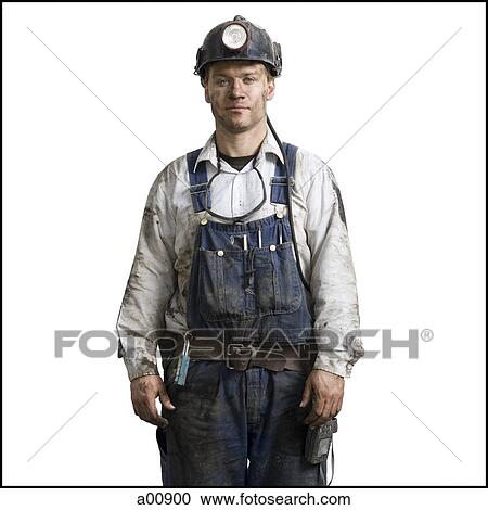 Mine worker with flashlight helmet View Large Photo Image Stock Image - Mine worker with flashlight helmet. Fotosearch