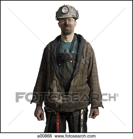 Mine worker with flashlight helmet View Large Photo Image Stock Photograph - Mine worker with flashlight helmet. Fotosearch