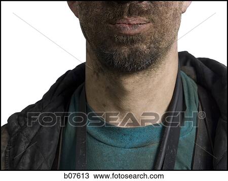 Miner with dirty face View Large Photo Image Stock Image - Miner with dirty face. Fotosearch