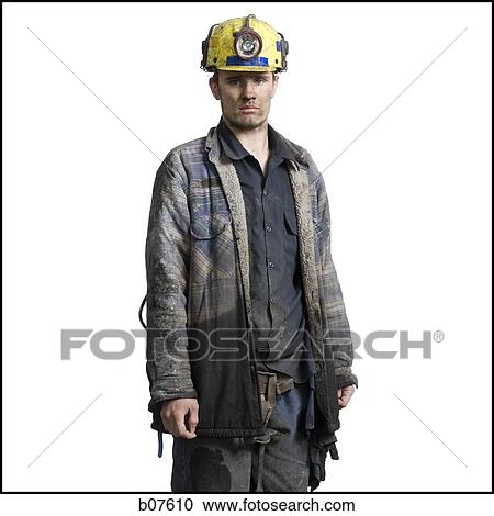 Miner with flashlight helmet View Large Photo Image Stock Image - Miner with flashlight helmet. Fotosearch