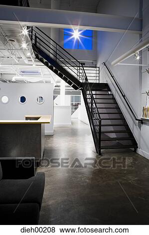 Modern office interior View Large Photo Image Stock Photo - Modern office interior. Fotosearch