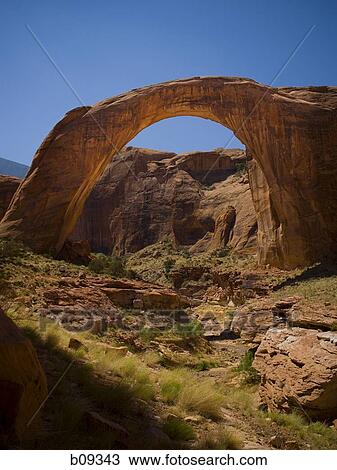 Natural arch on a landscape View Large Photo Image Stock Image - Natural arch on a landscape. Fotosearch