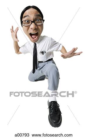 Office worker with enthusiastic look View Large Photo Image Stock Image - Office worker with enthusiastic look. Fotosearch