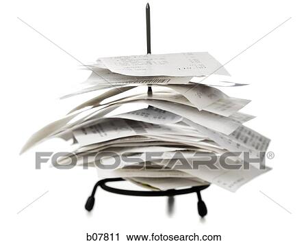 Pile of transaction receipts View Large Photo Image Stock Image - Pile of transaction receipts. Fotosearch