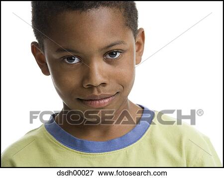 Portrait of a boy grinning View Large Photo Image Stock Photo - Portrait of a boy grinning. Fotosearch