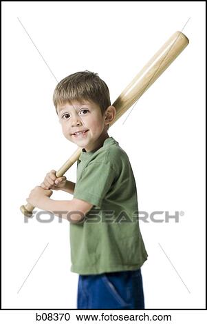 Portrait of a boy holding a baseball bat View Large Photo Image Stock Image - Portrait of a boy holding a baseball bat. Fotosearch