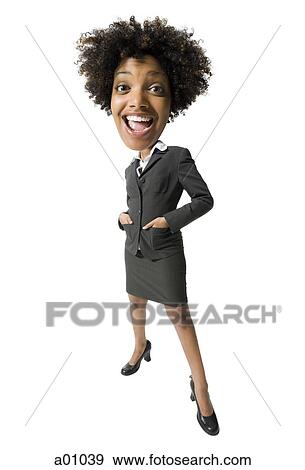 Portrait of a businesswoman with her hands in her pockets View Large Photo Image Stock Photo - Portrait of a businesswoman with her hands in her pockets. Fotosearch