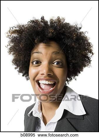 Portrait of a businesswoman with her mouth open View Large Photo Image Stock Photography - Portrait of a businesswoman with her mouth open. Fotosearch