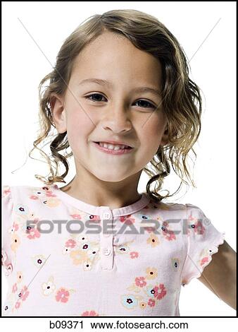 Portrait of a girl smiling View Large Photo Image Stock Image - Portrait of a girl smiling. Fotosearch