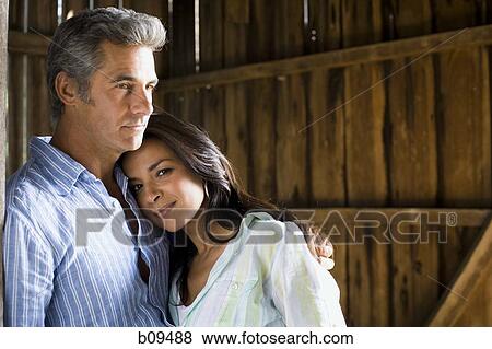 Stock Photo - Portrait of a man and a woman. Fotosearch