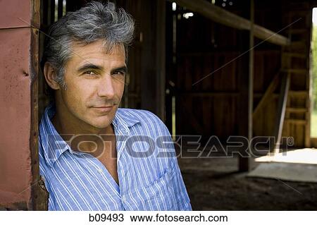 Stock Image - Portrait of a man. Fotosearch
