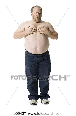 Portrait of a mature man covering his chest with his hands View Large Photo Image Stock Photo - Portrait of a mature man covering his chest with his hands. Fotosearch
