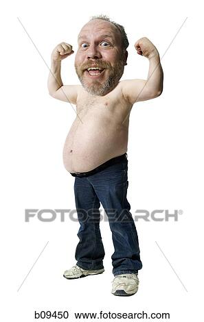 Portrait of a mature man flexing his muscles View Large Photo Image Stock Image - Portrait of a mature man flexing his muscles. Fotosearch