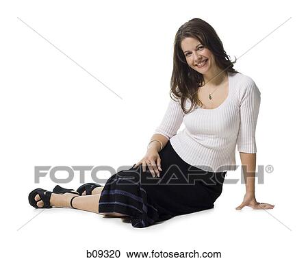 Portrait of a mid adult woman smiling View Large Photo Image Stock Image - Portrait of a mid adult woman smiling. Fotosearch